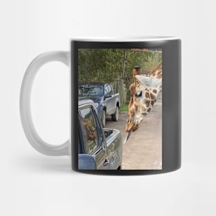 This Giraffe Thinks This Truck Might be Tasty Mug